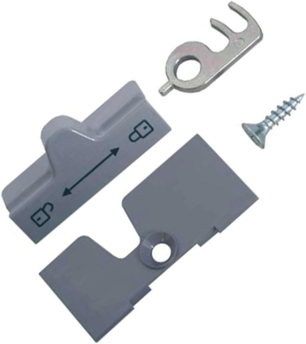 CIERRE DE PUERTA COMPLETO GRIS METAL