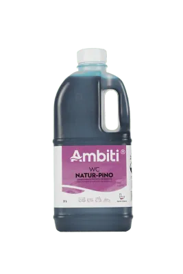 Líquido con olor a pino para depósito de aguas negras Ambiti WC Natur Pino Botella 2L