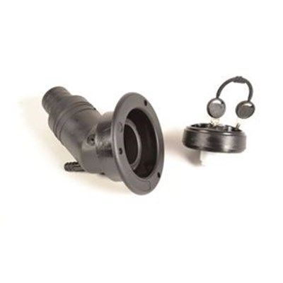Kit Embudo largo con llave negro diámetro 40 mm