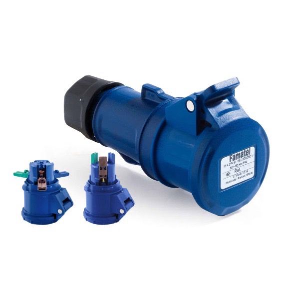 Base industrial aerea CETAC 2P+TT 16A 23200CR 230V IP54 conexion rapida