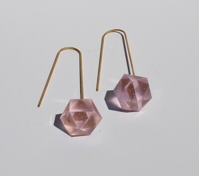 Pendientes largos movimiento GEO MATT gold