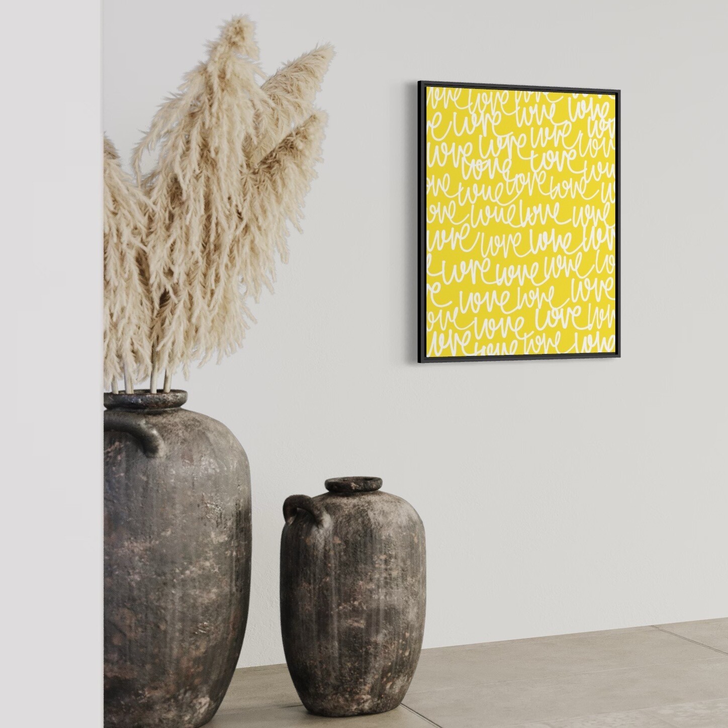 LOVE JAUNE - Affiche - Édition Exclusive