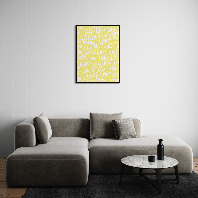 LOVE JAUNE PASTEL - Affiche - Édition Exclusive LOVE JAUNE PASTEL - Affiche - Édition Exclusive