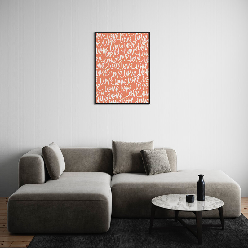 LOVE ORANGE PASTEL - Affiche - Édition Exclusive LOVE ORANGE PASTEL - Affiche - Édition Exclusive