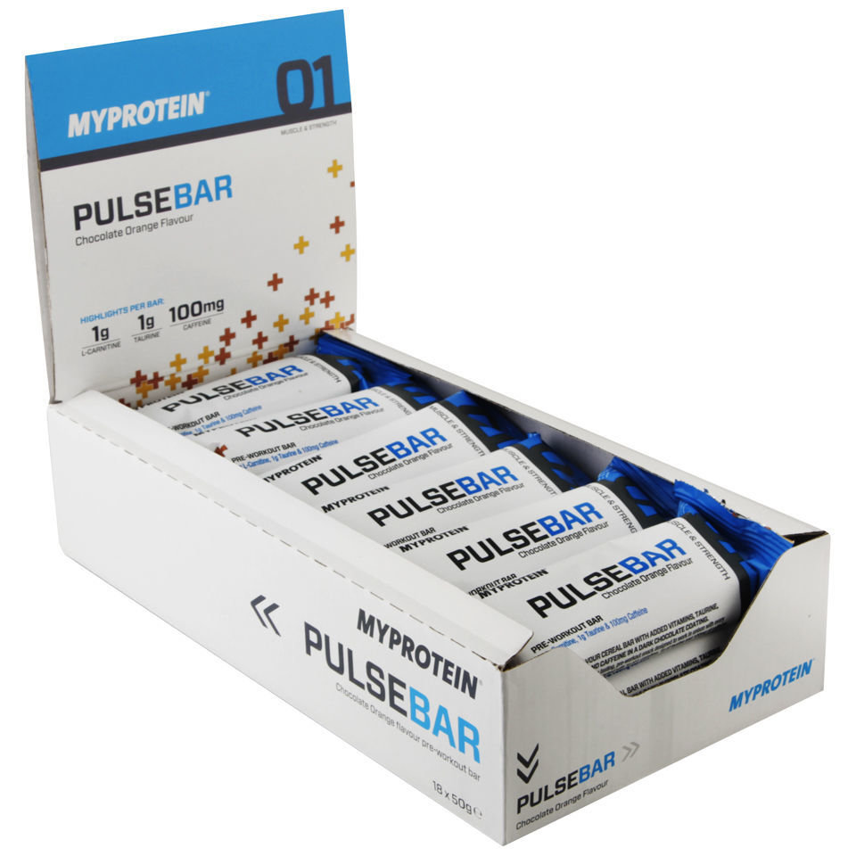 Barrita Pulse - 18 x 50gBarritas - Caja - Chocolate con naranja Barrita Pulse - 18 x 50gBarritas - Caja - Chocolate con naranja