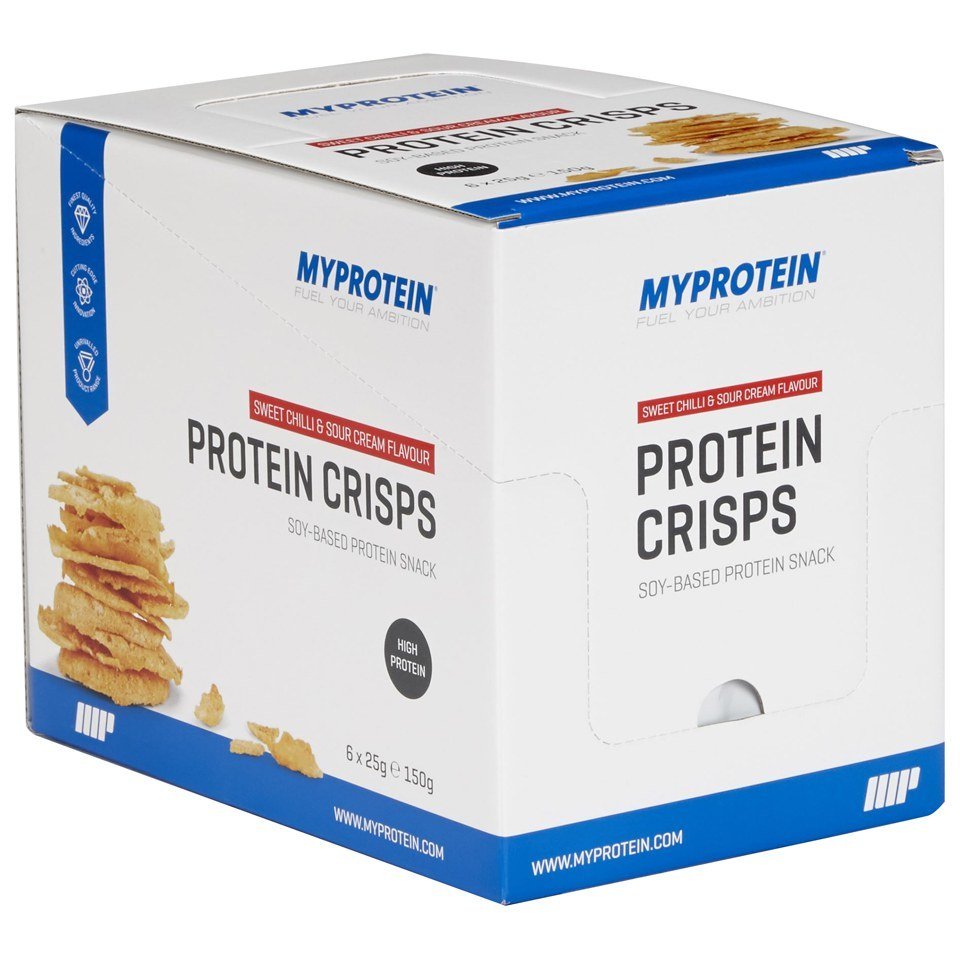 Crisps proteicos (6 x 25g packs) - 6 x 25g - Caja - chili dulce y crema �cida Crisps proteicos (6 x 25g packs) - 6 x 25g - Caja - chili dulce y crema �cida