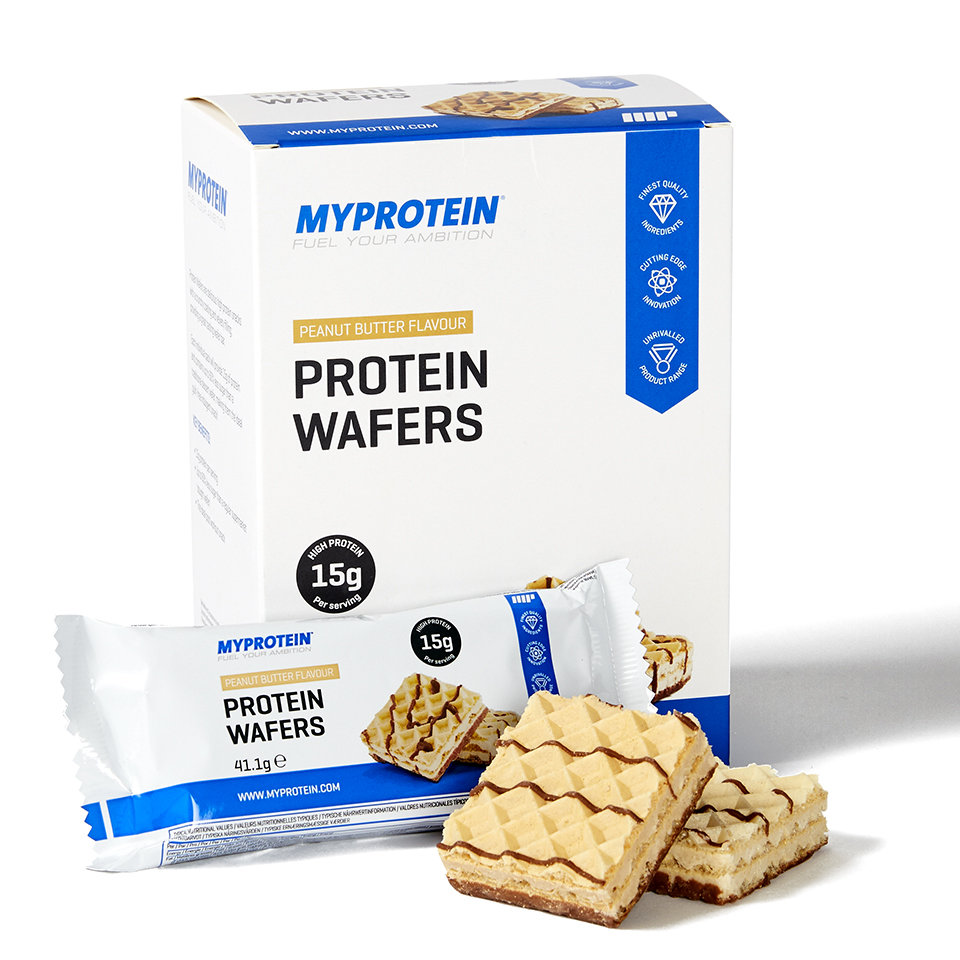 Barquillos de Proteinas - 10 x 40g - Caja - Mantequilla de Cacahuete Barquillos de Proteinas - 10 x 40g - Caja - Mantequilla de Cacahuete