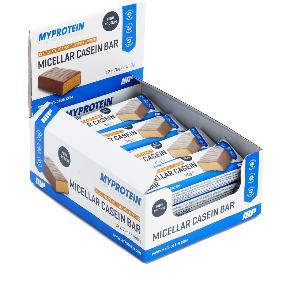 Barrita de Caseina Micelar - 12 x 70g - Caja - Chocolate Fudge Barrita de Caseina Micelar - 12 x 70g - Caja - Chocolate Fudge