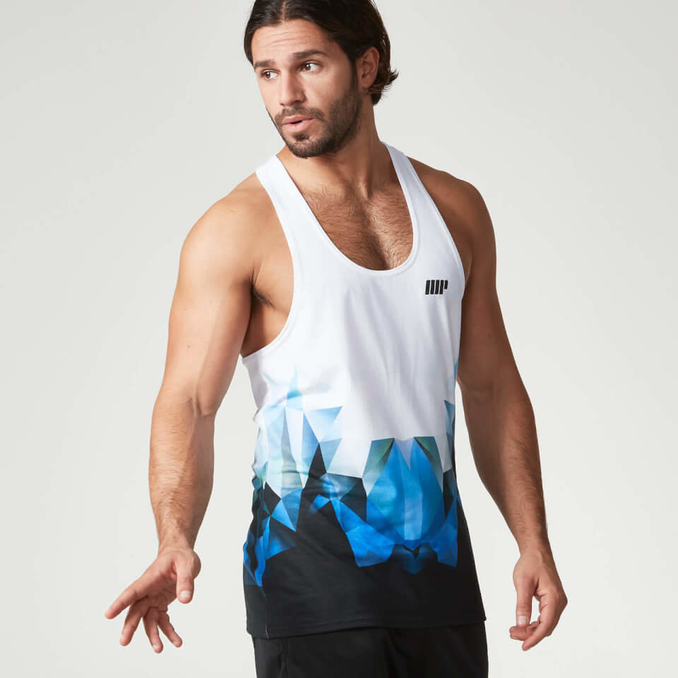 Camiseta de Tirantes con Estampado Digital Geo - M - Negro Camiseta de Tirantes con Estampado Digital Geo - M - Negro
