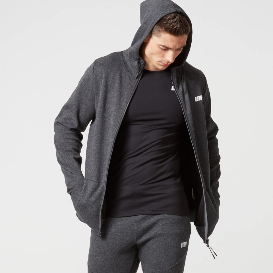 Sudadera con Capucha Pro-Tech - M - Gris medio Sudadera con Capucha Pro-Tech - M - Gris medio
