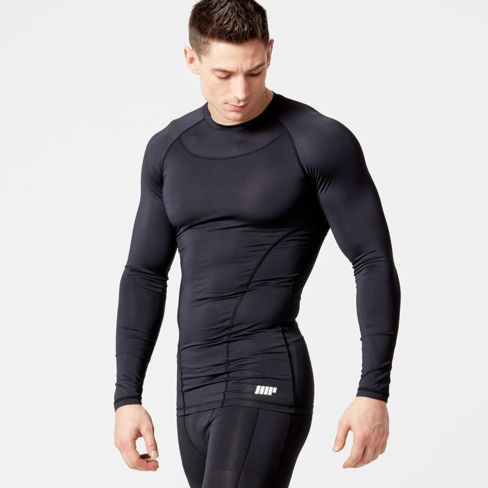 Top de Compresion de Manga Larga - XL - Gris medio Top de Compresion de Manga Larga - XL - Gris medio