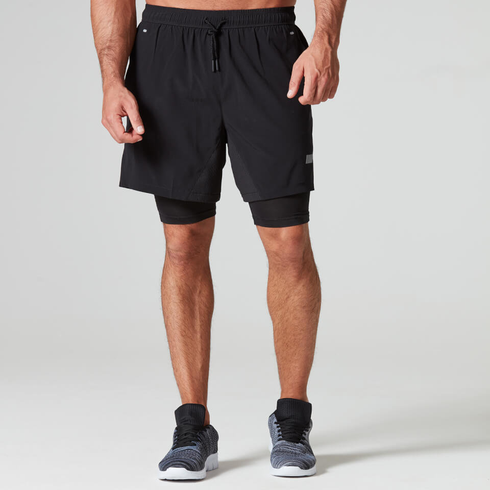 Pantalon Corto Deportivo Dual - XXL - Negro Pantalon Corto Deportivo Dual - XXL - Negro