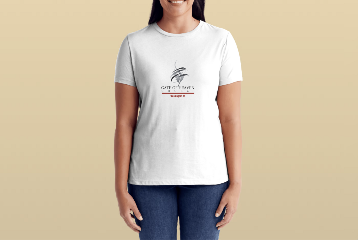 White T-shirt Women Logo 1