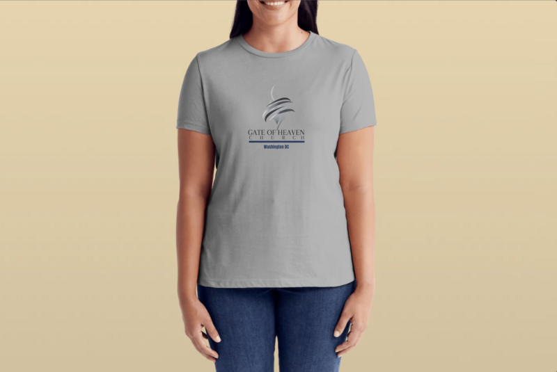 Gray T-shirt Women Logo 2