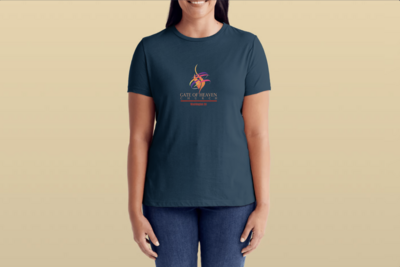 Navy T-shirt Women Full color