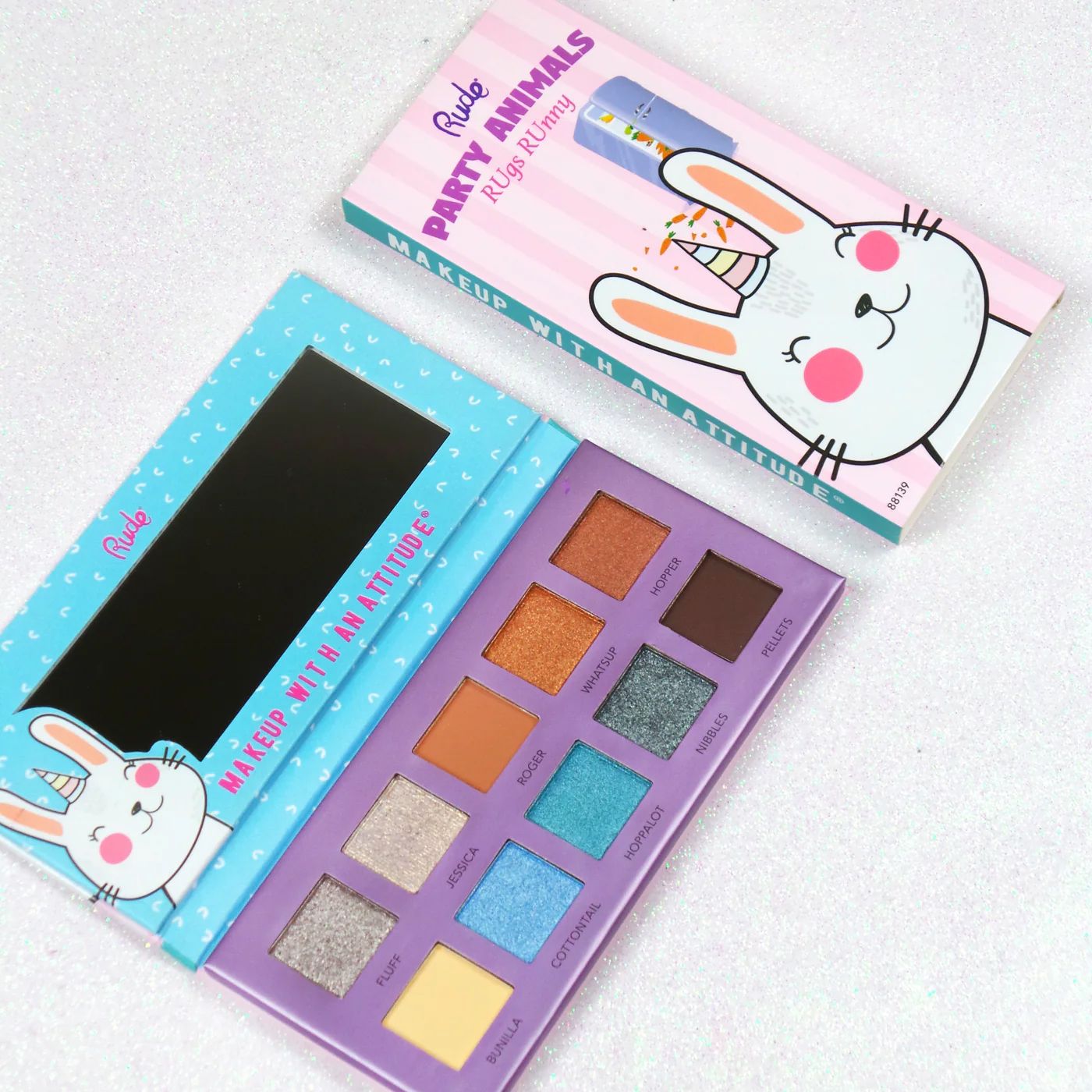 Rude | Party Animals Eyeshadow Palette &quot;RUgs RUnny&quot;