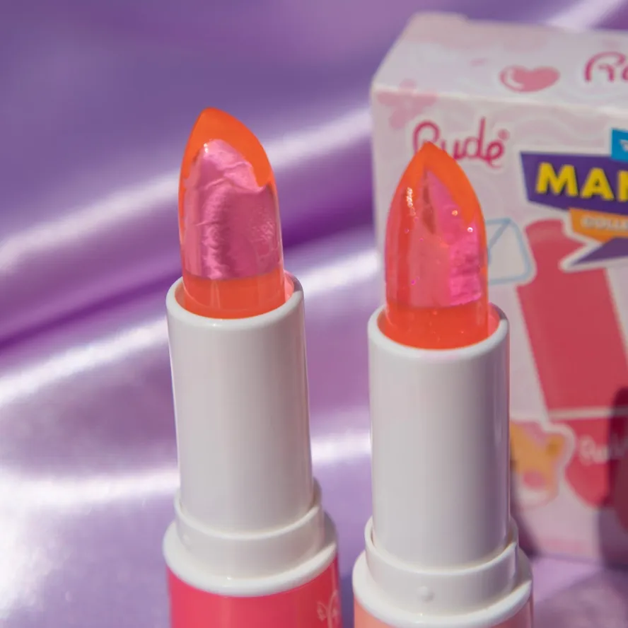 Rude | Manga Collection Lip Balm Duo "Watermelon Kiss / Peach Kiss"