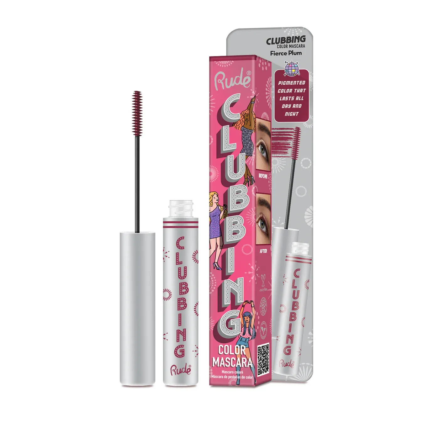 Rude | Clubbing Color Mascara &quot;Fierce Plum&quot;