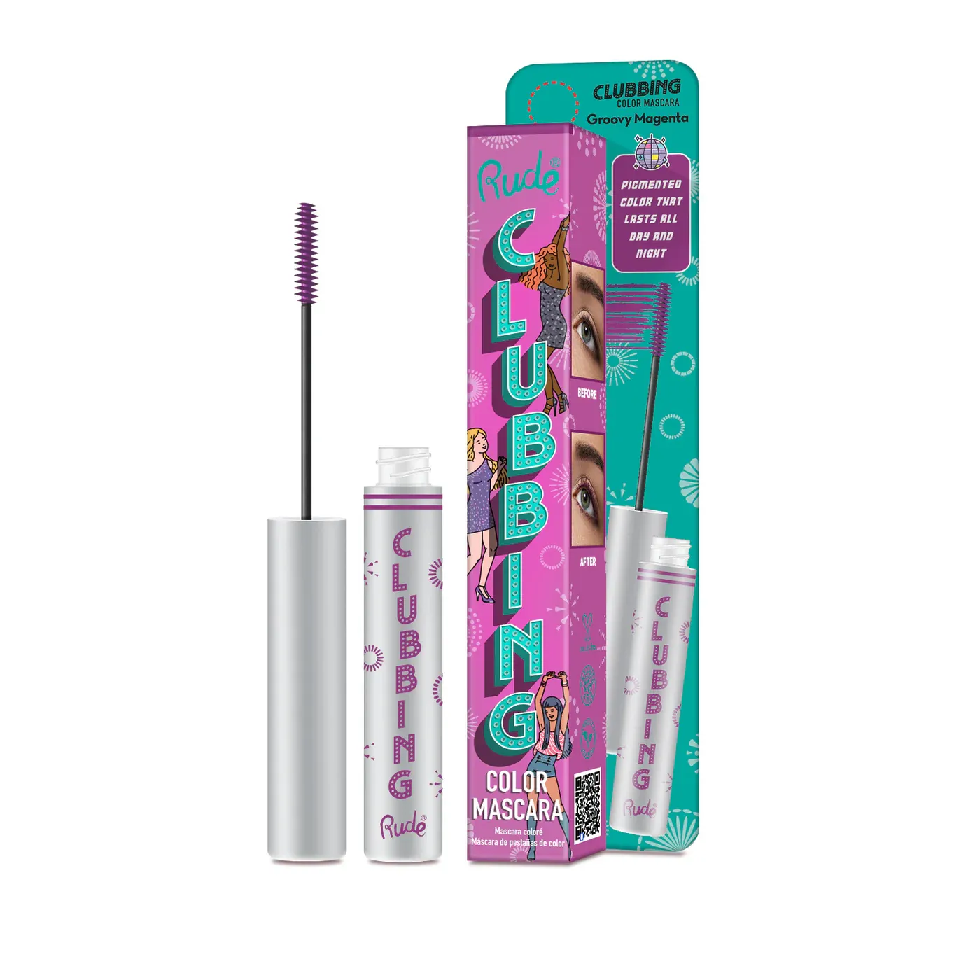 Rude | Clubbing Color Mascara &quot;Groovy Magenta&quot;