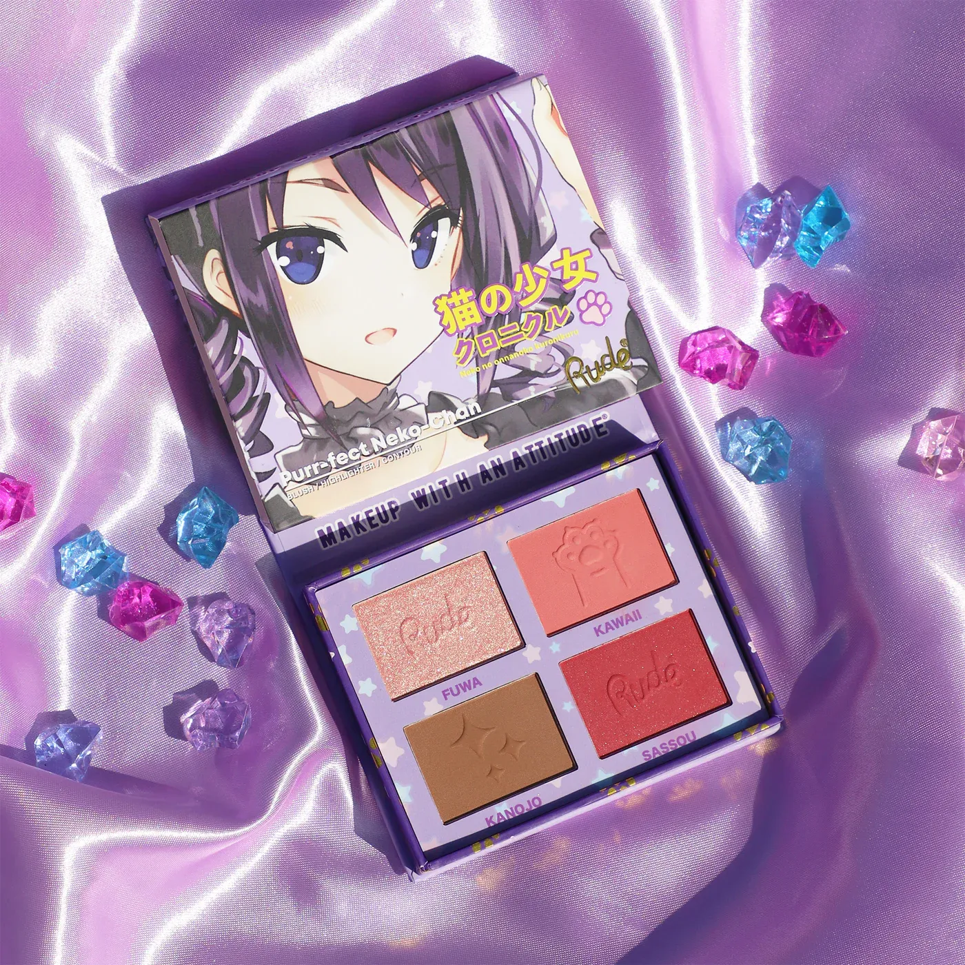 Rude | Manga Face Palette "Purr-Fect Neko-Chan"