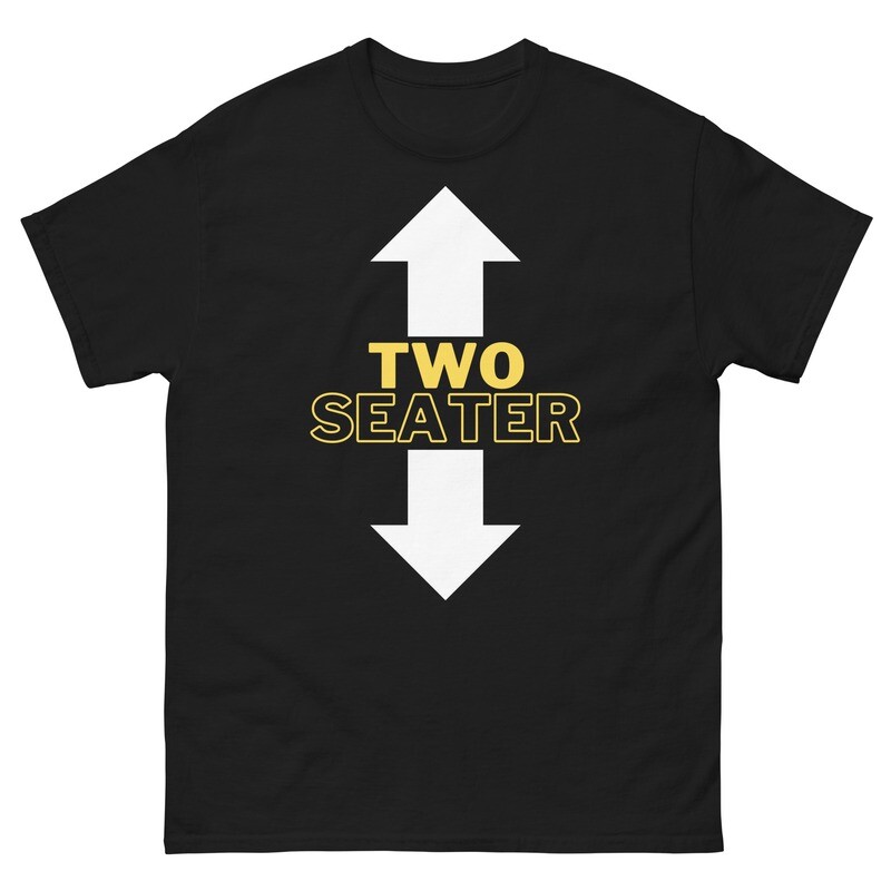 Two Seater Funny Vinyl Shirt