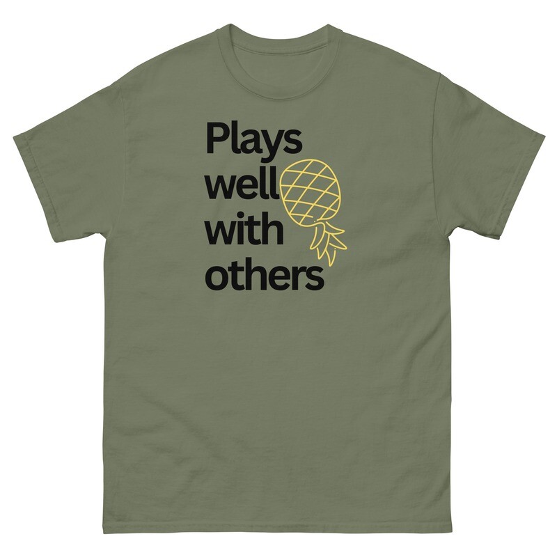 Plays Well With Others Pineapple Vinyl Shirt