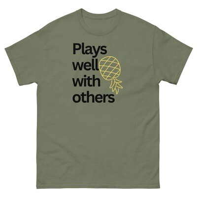 Plays Well With Others Pineapple Vinyl Shirt