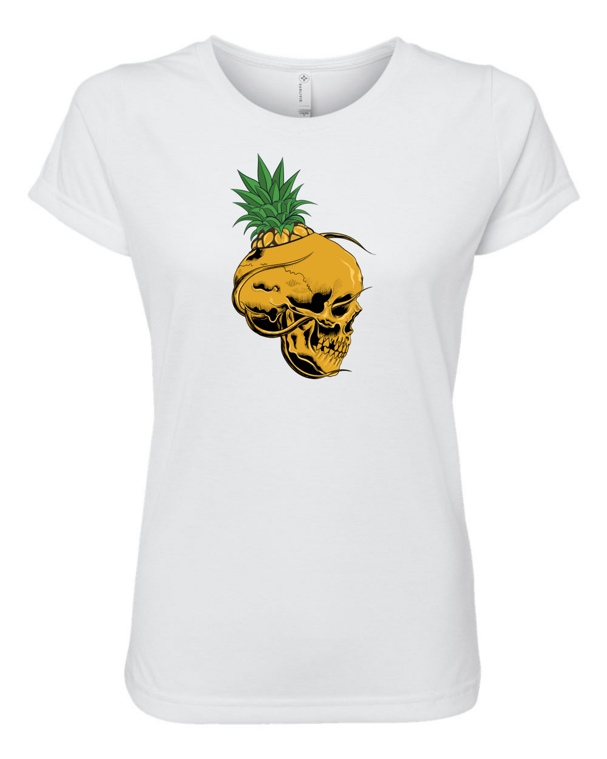 Pineapple Skulls Unleashed Sublimation Women&#39;s Shirt