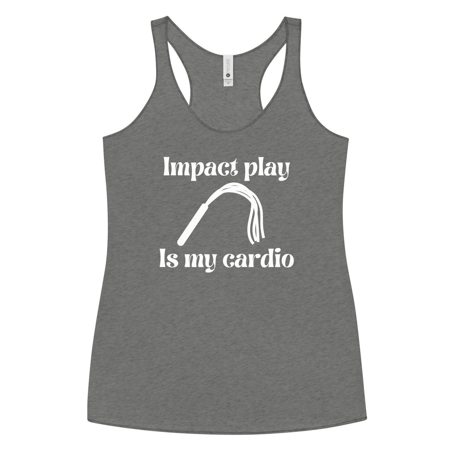Impact Play Is My Cardio Vinyl Racerback Tank