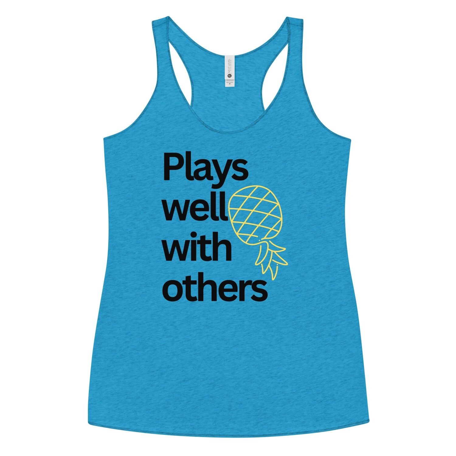 Plays Well With Others Vinyl Racerback Tank