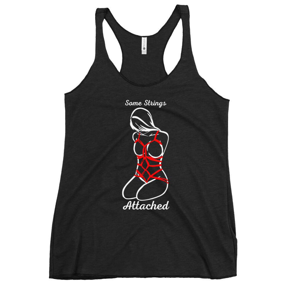 Some Strings Attached Shibari Rope Art - Vinyl Racerback Tank