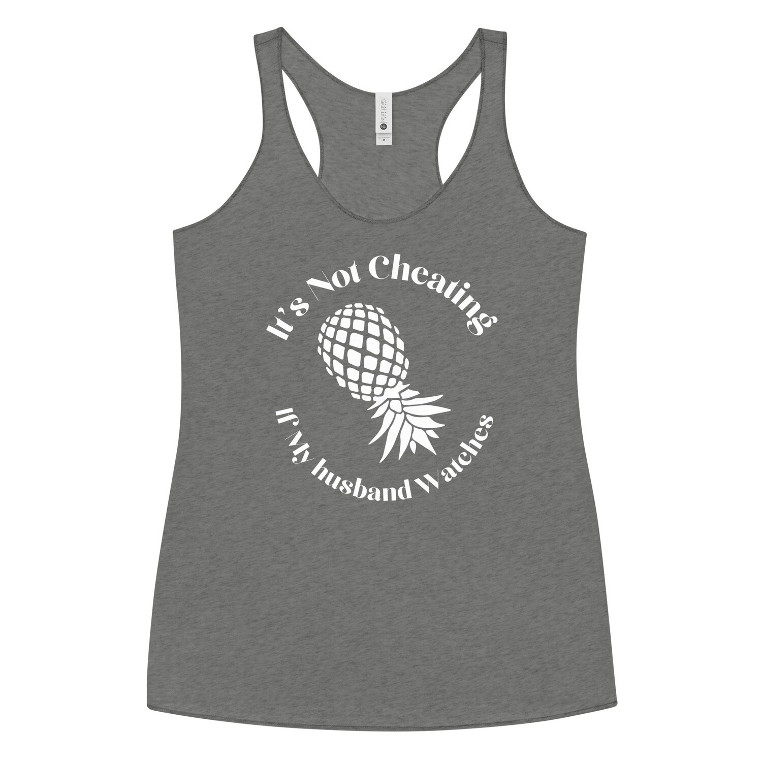 It&#39;s Not Cheating If My Husband Watches Vinyl Racerback Tank