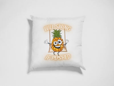 Will Swing If Pushed Ft Piney Pillow Case 15.7&quot; x 15.7&quot;