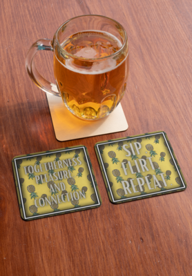 Swinging Inspired Sayings 3.5in x 3.5in Coasters