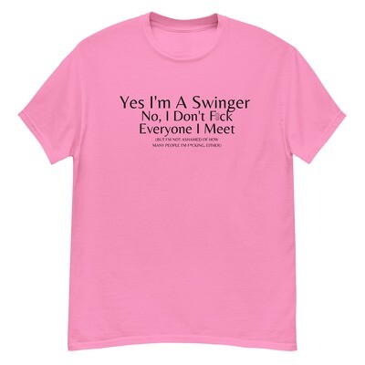 Yes I&#39;m A Swinger Vinyl Shirt