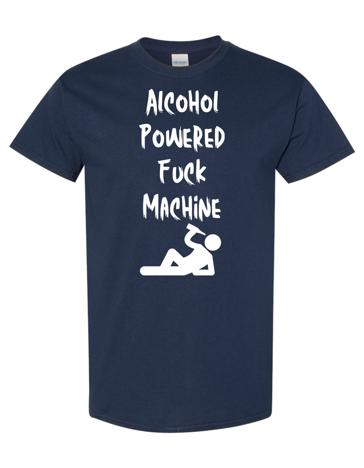 Alcohol Powered Fuck Machine Men&#39;s Vinyl Shirt