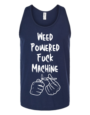 Weed Powered Fuck Machine Men&#39;s Vinyl Tank