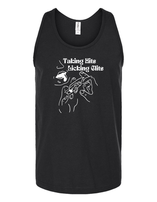 Taking Hits And Licking Clits Men&#39;s Vinyl Tank