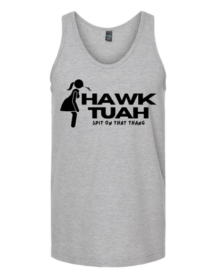 Hawk Tuah Spit On That Thang Men&#39;s Vinyl Tank