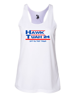 Hawk Tuah Spit On That Thang &quot;political sign&quot; Sublimation Women&#39;s Tank
