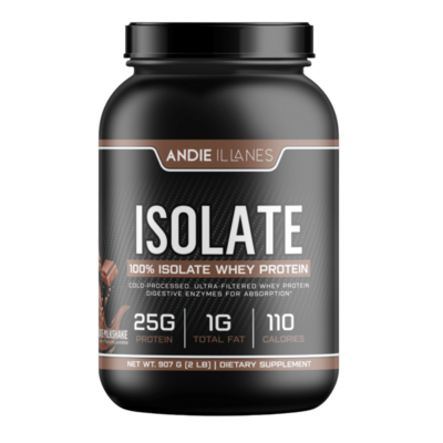 Proteína Aislada sabor chocolate y vainilla- Andie Illanes®