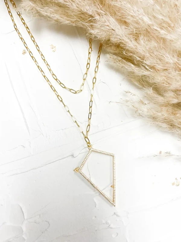 Gold Kacie Double Wrap Necklace