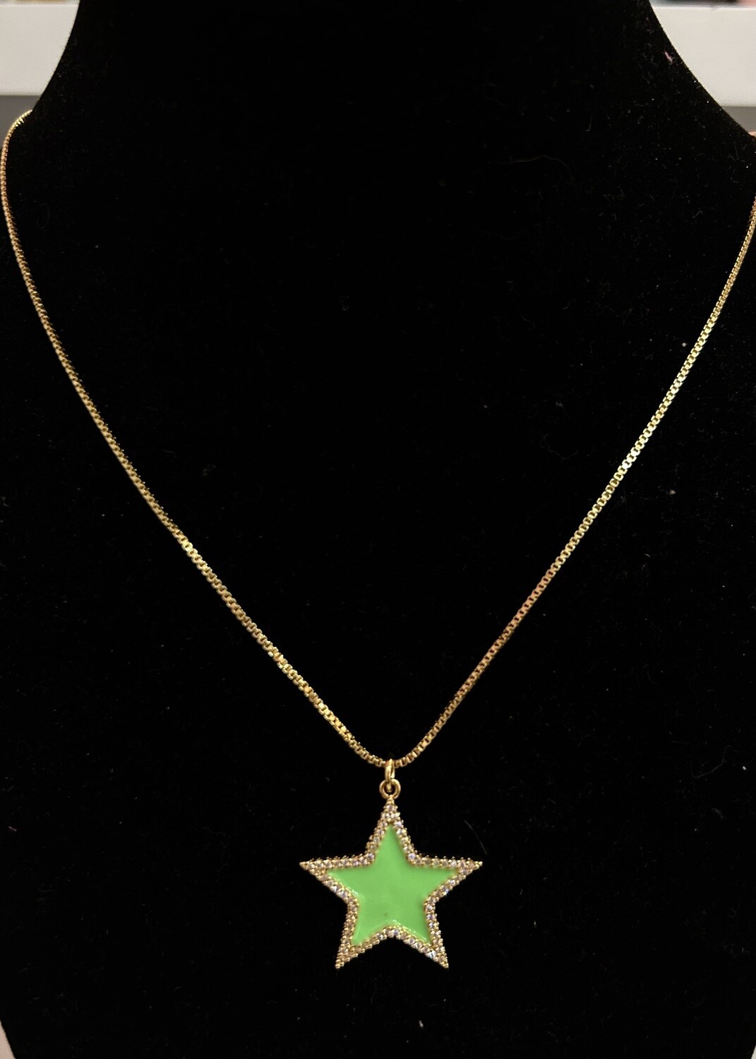 Green Star Necklace
