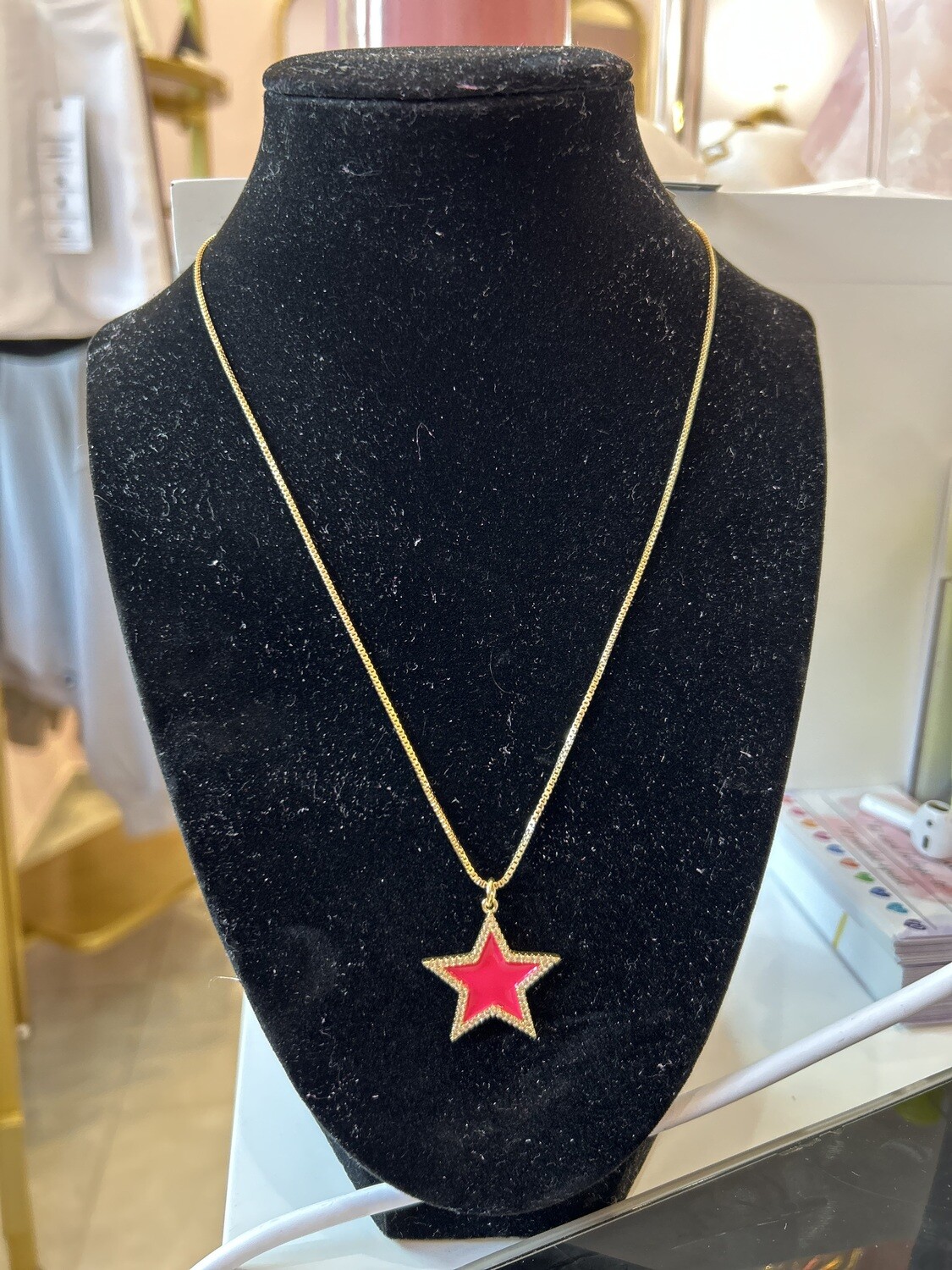 Pink Star Necklace