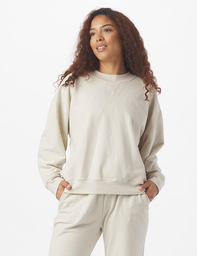 Vintage Oversized Crew Oatmilk