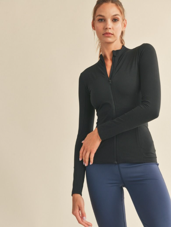 Butter Soft Fitted Jacket-MN BLUE
