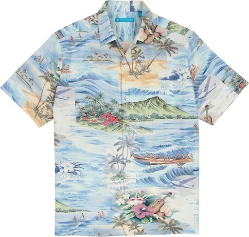 Tori SS Vignettes Island Shirt