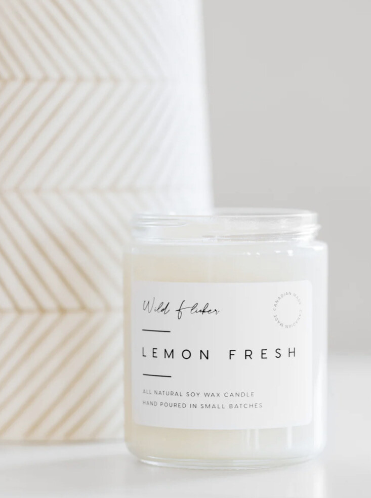 Lemon Fresh 8 oz Soy Candle