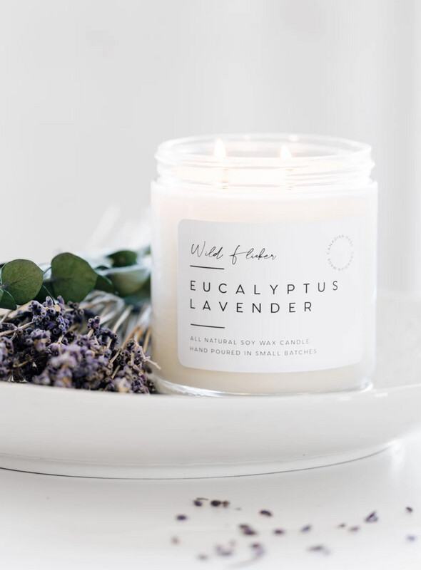 Eucalyptus Lavender 8oz Soy Candle