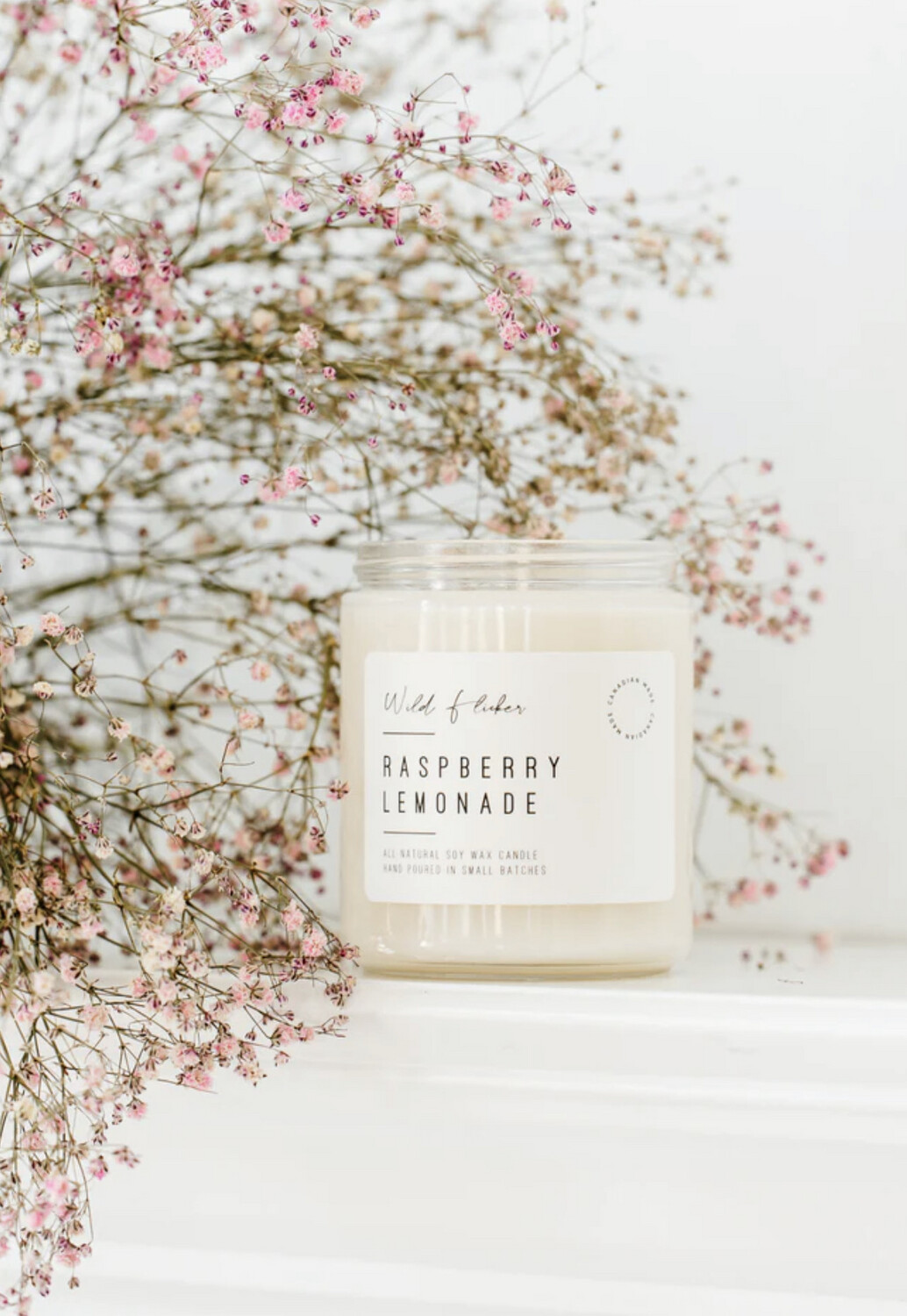 Raspberry Lemonade 8oz Soy Candle